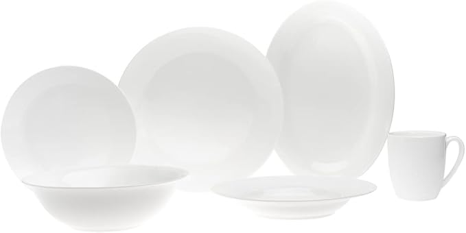 Dinnerware Set Bradford Bone China Dinner Salad Plate Soup Bowl - 34 Piece set