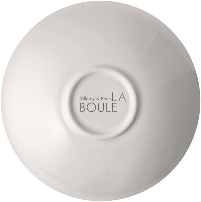 Villeroy &amp Boch Iconic Collection La Boule 7-Piece Dinnerware Set for 2 Premium Porcelain Made in Germany Dishwasher Safe 9.5 x 9 in White