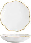 Ceramic Dinnerware Sets Bowl Plates Noodle Bowl Steak Plate Household Ceramic Tableware Combination(20cm deep plate)