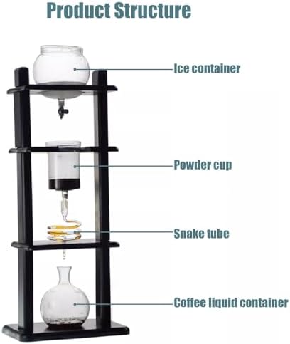 Cold Brew Drip Tower1000ml Cold Brew Coffee Maker Iced Coffee Cold Brew Drip Towerfor Home Coffee Shops Offices