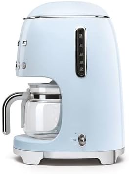 Smeg 50's Retro Drip Coffee Maker with Extra Glass Carafe (Pastel Blue)