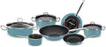 Vasconia Elegance 10-Piece Cookware Set for Most Stove Tops - Dishwasher Grill &amp Oven Safe up to 480℉ (Enamel on Steel) Quick &amp Even Heat Distribution Nonstick Interior Stainless Handles (T