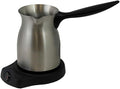 Turkish Middle Eastern Persian Arab Style Electric Cordless Coffee Maker 6-Cup Stainless Steel Stay Cool Handle