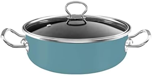 Vasconia Elegance 10-Piece Cookware Set for Most Stove Tops - Dishwasher Grill &amp Oven Safe up to 480℉ (Enamel on Steel) Quick &amp Even Heat Distribution Nonstick Interior Stainless Handles (T