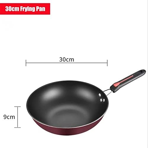 3 pcs Kitchen Cookware Set Flat Bottom Frying Pan Saucepan and Soup Pot Kit Multifunction Utensil Sets with Lids