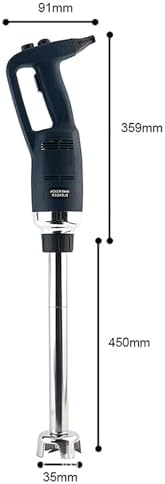 500W Powerful Hand Blender Electric Stick Blender Speed 4000RPM to 16000RPM Adjustable 304 Food-Grade Stainless Steel Material and Prevents Splashing Design for Food Vegetables Soup