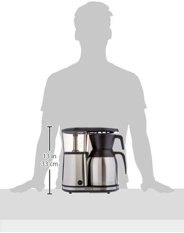 -Bonavita 8 Cup Coffee Maker One-Touch Pour Over Brewing with Thermal Carafe SCA Certified Stainless Steel (BV1900TS)