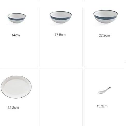 Dinnerware Set Family Dinner Service SetCeramics Dinner SetKitchen and DiningLuxurious Reactive Glaze Dinnerware Set Dinner Salad Dessert Plate
