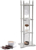 2.5L Cold Brew Drip Tower Iced Coffee MakerManual Cold Brew Coffee Maker for 25 CupsIced Coffee Maker for HomePartiesCoffee ShopsWhite