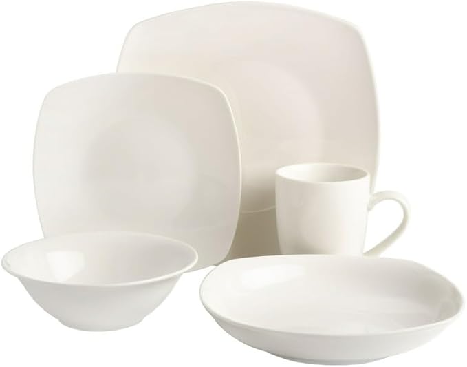 30-Piece Dinnerware Set Plate Bowl Water Cup Bowl Dish Household Round Dish Set