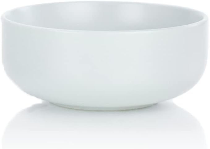 Everything Kitchens Modern Flat Dinnerware Collection (Terracotta &amp Stone Gray 8-Piece Bowl Set)