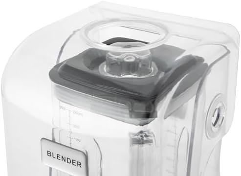 High-Speed 2200W Commercial Blender with 2L Capacity Soundproof Cover Perfect for Smoothies Ice Crushing Grinding &amp Chopping - Professional Countertop Mixer