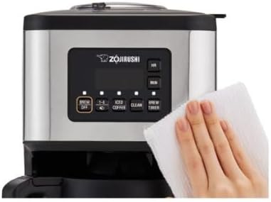 Zojirushi EC-ESC120 Coffee Maker Dome Brew Programmable StainlessSteel and Black