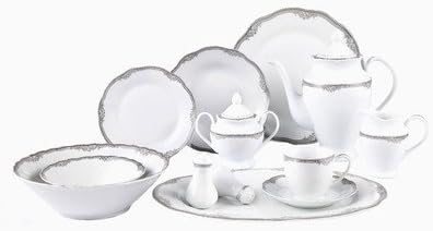Lorren Home Trends Elizabeth 57 Piece Dinnerware Set