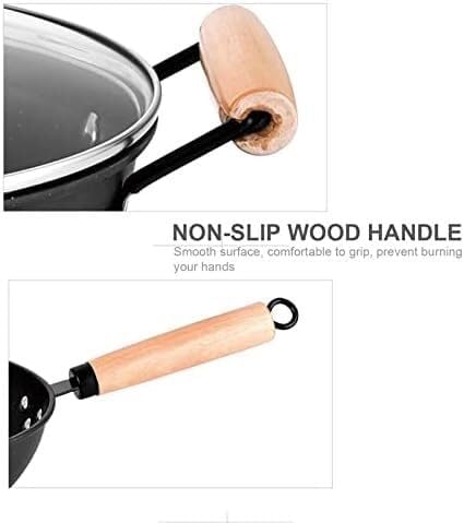 Kitchen s 3pcs Wok Frying Pan Saucepan with Lid Pots Pans Set Maifan Stone Nonstick Egg Pan Cooking Tools Cooking Set Cooking Pots(