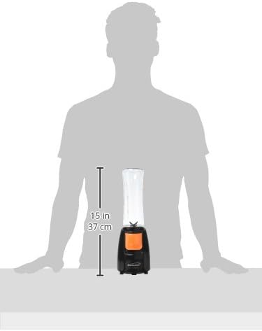 Brentwood Blend to Go Personal Blender with Travel Cup 20 oz Black