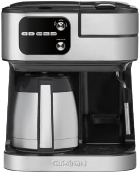 Cuisinart Coffeemaker Coffee Center Barista Bar 4-In-1 Coffee Machine Single-Serve Coffee Espresso &amp Nespresso Capsule Compatible 10-Cup Thermal Carafe Black SS-4N1TNAS