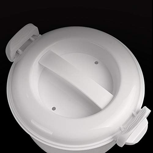 Microwave Rice Cooker Multifunction Small Lunch Container Microwave Cooker Cookware for Microwave Oven 17.5x21x14cm