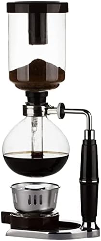Coffee Machines Tabletop Siphon Coffee Brewer Kettle Pot with Silicone Handle Alcohol BurnerCoffee Maker for Home Office3 People