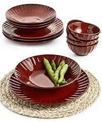Lucky Paprika 12 piece dinnerware set