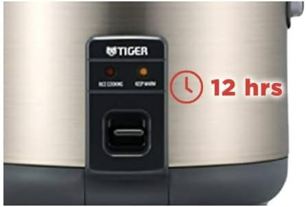 Tiger JNP-S55U 3-Cup Capacity White Rice Cooker with Non-Stick Inner Pot Spatula and Measuring Cup Keep Warm Setting Upto12 hours (Urban Satin)