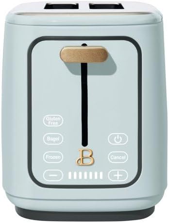 New beautifull 2-Sliice Digital Toaster with Touch-Activated Display Adjustable Browning Control Auto Shut-Off by D'rew Barry'more (Hydrangea Blue)
