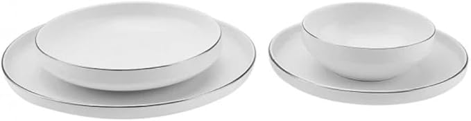 Karaca Streamline New Saturn V2 Platinum Dinner Set for 6 People 24-Piece