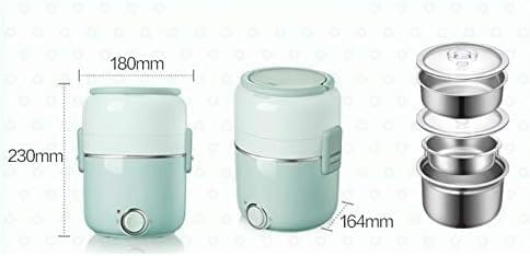 Rice Cooker 2L Electric Rice Cooker Multi Cooker Electric Lunch Meals Heating Box 3 Layers Portable Cooking Pot