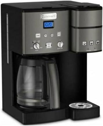 Cuisinart Coffee Maker12 Cup with 3 Single-Size Brewers 6 8 12 oz Black/Stainless Steel SS-15BKSP1