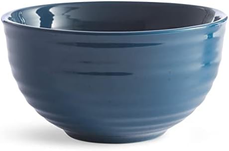 Unknown1 Ocean 16 Piece Dinnerware Set Blue Solid Casual Round Stoneware Dishwasher Safe Microwave Medium