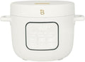 Beautifuly 14-Cup Cooked Electric Rice &amp Grain Cooker 6-Cup Uncooked Capacity Ceramic Nonstick Coating Multi-Grain Cooking Automatic Keep Warm (White Icing)