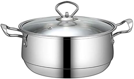 3pcs Stainless Steel Cookware Set Flat Bottom Frying Pan Soup Pot Milk Pot Kit Great for Gas Stove Induction Cooker Electric Furnace etc(Style Two)