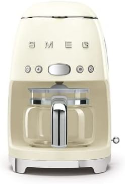 Smeg 50's Retro Drip Coffee Maker with Extra Glass Carafe (Cream)