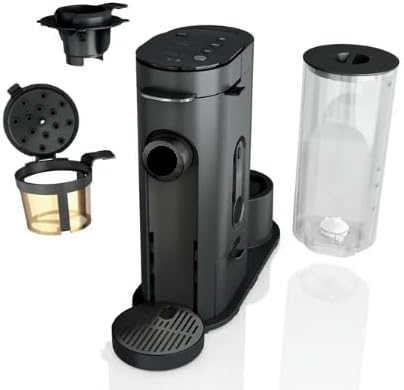 Niinja Single-Serve Pods or Grounds Hot and Iced Coffee Brewer with Rapid Cold Brew 4 Brew Styles Compact design and Storage Removable reservoir 56 oz Black PB045