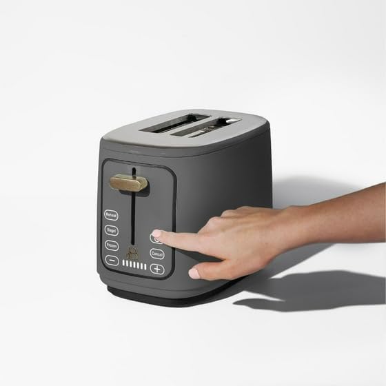 New beautifull 2-Sliice Digital Toaster with Touch-Activated Display Adjustable Browning Control Auto Shut-Off by D'rew Barry'more (Oyster Gray)