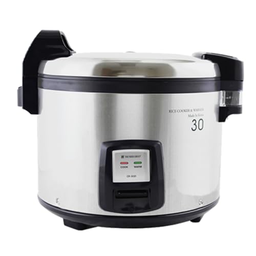 SEJ3201 Rice Cooker/Warmer Electric 30 Cup uncooked Rice Capacity 14-5/8 x 14-5/8 x 14-2/3 Includes Plastic White Rice Spoon Plastic Measuring Cup