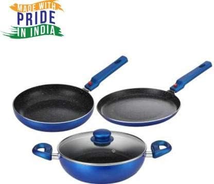 Cookware Set Induction Bottom Cookware Set (Aluminium 3 - Piece)