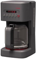 CRUXGG 14 Cup Programmable Coffee Maker with Customizable Brew Strength - Smoke