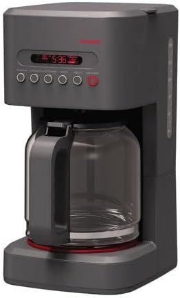CRUXGG 14 Cup Programmable Coffee Maker with Customizable Brew Strength - Smoke