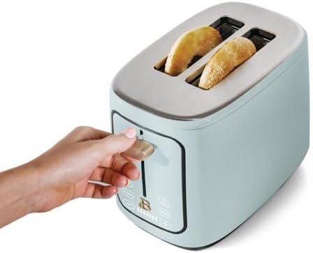 New beautifull 2-Sliice Digital Toaster with Touch-Activated Display Adjustable Browning Control Auto Shut-Off by D'rew Barry'more (Hydrangea Blue)