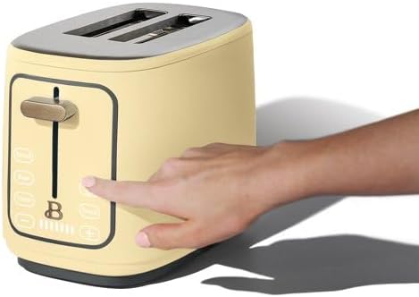 New beautifull 2-Sliice Digital Toaster with Touch-Activated Display Adjustable Browning Control Auto Shut-Off by D'rew Barry'more (Buttercream)