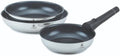 LAGUIOLE Set of 3 Removable Frying Pans Stainless Steel Non-Stick Ceramic Coating Induction Safe Easy to Store and Clean 20/24/28cm Silver