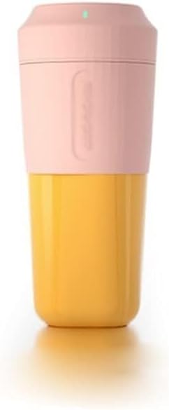3-Color Handheld Juicer with Cup - Portable Personal Blender for Smoothies and Shakes Rechargeable BPA-free 600g 110-240V(Pink)