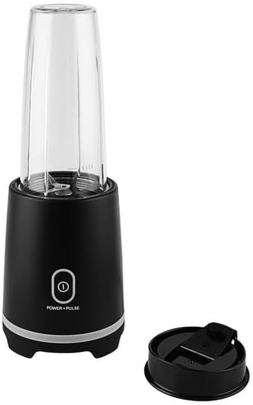Black Single-Serve Blender With 1 Travel Lid 16 Oz New Features An Efficient 220-Watt Motor Dishwasher Safe