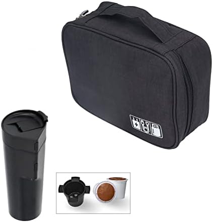 Pssopp Portable Coffee Maker Storage Bag - Travel Carrying Case Tote for Machine and Capsules