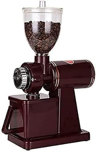 Automatic Brewing Coffee Grinder Products Coffee Machine Household Electric Visual Large Capacity Bean Bin Removable 8 Gear Thickness Adjustment (Color : Rojo) 20240309