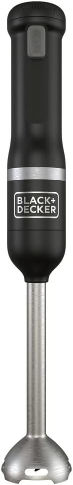 BLACK+DECKER Kitchen Wand Cordless Immersion Blender Hand Blender with Charging Dock Black (BCKM1011K10)
