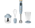 Beautiful 2-Speed Immersion Blender that includes a Chopper &amp Measuring Cup by Drew Barrymore (Cornflower Blue)