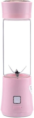 Portable Blender - Personal Blender Mini Blender with USB Rechargeable 6 Blades Handheld Blender for Sports Travel Gym Kitchen (Color : Pink)