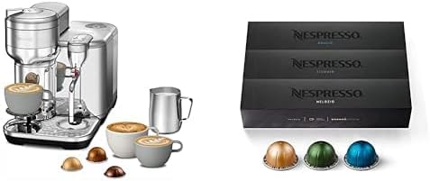 Nespresso Vertuo Creatista Coffee and Espresso Maker by Breville Brushed Stainless Steel Capsules Vertuo Line